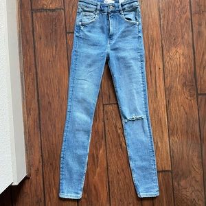 Skinny high waisted Zara jeans